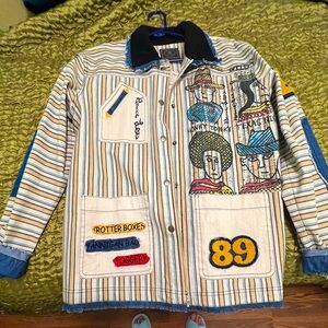 Double D denim jacket with fun design